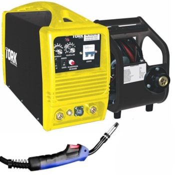 INVERSOR 250 AMPERES MIG MAG SUPORTA ROLO DE ATE 20KG IM-10250/AE TORK Voltagem:220V