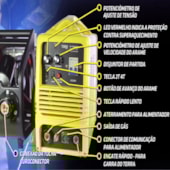 INVERSOR 250 AMPERES MIG MAG SUPORTA ROLO DE ATE 20KG IM-10250/AE TORK Voltagem:220V