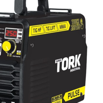 INVERSOR 250A TOUCH 250 TIG (TIG HF/LIFT DC PULSADO) - ITEHF-9250P TORK