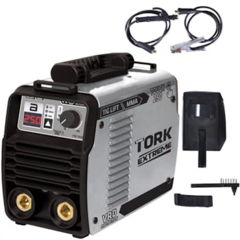 INVERSOR PARA SOLDA TIG LIFT + MMA 250 AMPERES - TORK ITE-11250