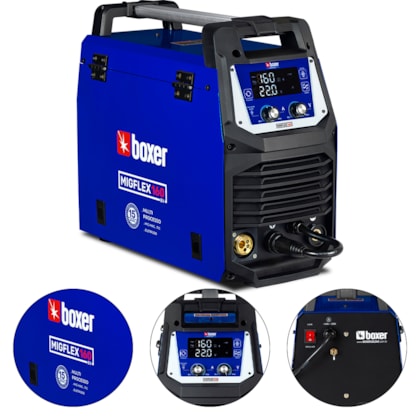 INVERSORA DE SOLDA MULTI-PROCESSO MIGFLEX 160BV 160A BIVOLT - 2005020 BOXER INVERSORA DE SOLDA MULTI-PROCESSO MIGFLEX 160BV 160A BIVOLT - 2005020 BOXER