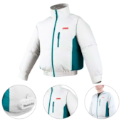 Jaqueta de Resfriamento à Bateria 18v - Dfj201zl Makita Jaqueta de Resfriamento à Bateria 18v - Dfj201zl Makita
