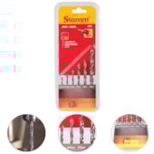 JOGO BROCAS PARA METAL COM 6 PÇS Ø 3, 3.5, 4, 5, 6 E 8MM - KBK1 STARRETT JOGO BROCAS PARA METAL COM 6 PÇS Ø 3, 3.5, 4, 5, 6 E 8MM - KBK1 STARRETT