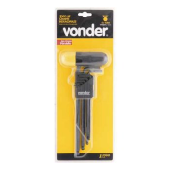 JOGO CHAVE ALLEN LONGA ABAULADA 1,5 A 10MM 10PC - 3573100150 VONDER JOGO CHAVE ALLEN LONGA ABAULADA 1,5 A 10MM 10PC - 3573100150 VONDER