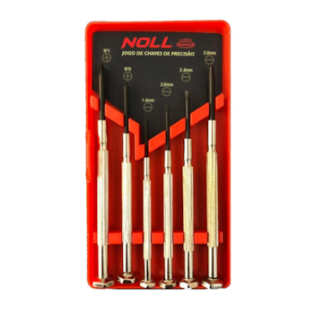 JOGO CHAVE DE FENDA/PHILLPS PRECISÃO RELOJOEIRO 6PCS - 371,0001 NOLL JOGO CHAVE DE FENDA/PHILLPS PRECISÃO RELOJOEIRO 6PCS - 371,0001 NOLL