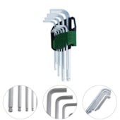 JOGO CHAVE HEXAGONAL ABAULADA LONGA 1,5MM A 10MM 9 PCS - ST09105ASJ SATA JOGO CHAVE HEXAGONAL ABAULADA LONGA 1,5MM A 10MM 9 PCS - ST09105ASJ SATA