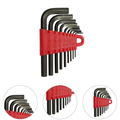 JOGO CHAVE HEXAGONAL ALLEN 1,5-10MM R36605109 - GEDORE RED JOGO CHAVE HEXAGONAL ALLEN 1,5-10MM R36605109 - GEDORE RED