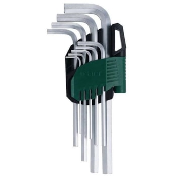 JOGO CHAVE HEXAGONAL LONGA 9 PEÇAS MM - ST09107ASJ SATA JOGO CHAVE HEXAGONAL LONGA 9 PEÇAS MM - ST09107ASJ SATA
