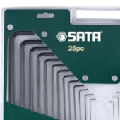 JOGO CHAVE HEXAGONAL SATA 25 PC MM/POL- ST09120SJ JOGO CHAVE HEXAGONAL SATA 25 PC MM/POL- ST09120SJ