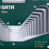 JOGO CHAVE HEXAGONAL SATA 25 PC MM/POL- ST09120SJ
