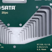 JOGO CHAVE HEXAGONAL SATA 25 PC MM/POL- ST09120SJ JOGO CHAVE HEXAGONAL SATA 25 PC MM/POL- ST09120SJ