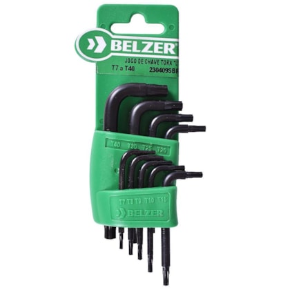 JOGO CHAVE TORX L T7AT40 9 PECAS - 230409SBR BELZER JOGO CHAVE TORX L T7AT40 9 PECAS - 230409SBR BELZER