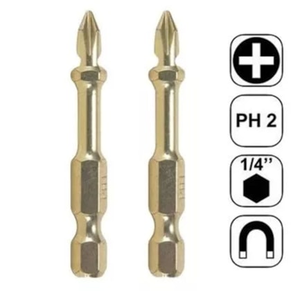 JOGO COM 10 BITS DE TORCAO PH2X50MM - B-42874 MAKITA JOGO COM 10 BITS DE TORCAO PH2X50MM - B-42874 MAKITA