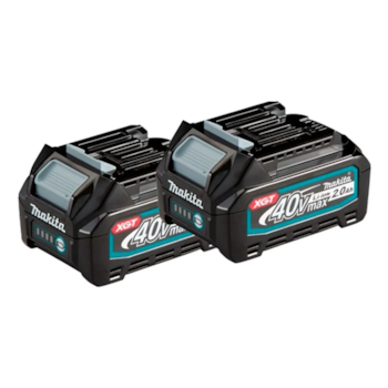 JOGO COM 2 BATERIA 40V 2AH BL4020 + CARREGADOR 40V DC40RC + MALETA MAKPAC - MAKITA