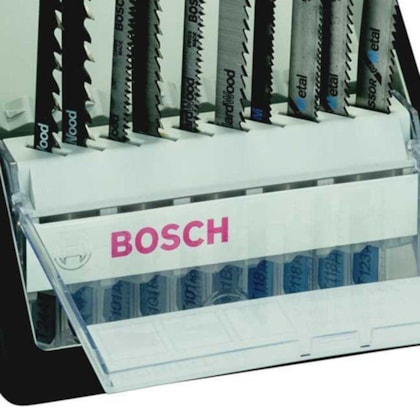 Jogo De 10 Laminas Serra Tico Tico Madeira/Metal Robust Line - Bosch Jogo De 10 Laminas Serra Tico Tico Madeira/Metal Robust Line - Bosch