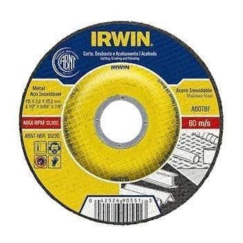 Jogo De 5 Disco De Corte Irwin 3 Em 1 - 1863715 115mm Jogo De 5 Disco De Corte Irwin 3 Em 1 - 1863715 115mm