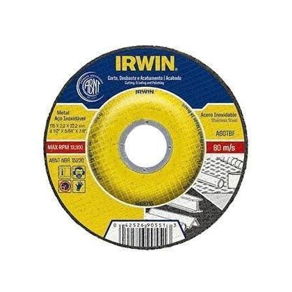 Jogo De 5 Disco De Corte Irwin 3 Em 1 - 1863715 115mm Jogo De 5 Disco De Corte Irwin 3 Em 1 - 1863715 115mm