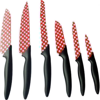 Jogo de 6 Facas Para Cozinha - MTX - 7914855 Jogo de 6 Facas Para Cozinha - MTX - 7914855