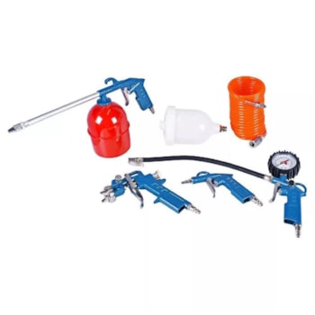JOGO DE ACESSÓRIOS 5 PEÇAS PARA COMPRESSOR DE AR -  GAMMA G1444/BR JOGO DE ACESSÓRIOS 5 PEÇAS PARA COMPRESSOR DE AR -  GAMMA G1444/BR
