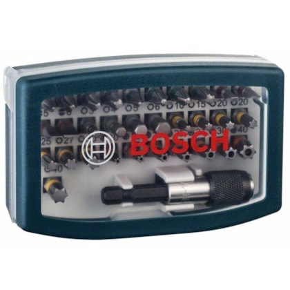 JOGO DE BITS 1/4" COM 32 PEÇAS - 2607017359000 BOSCH