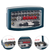 JOGO DE BITS 1/4" COM 32 PEÇAS - 2607017359000 BOSCH