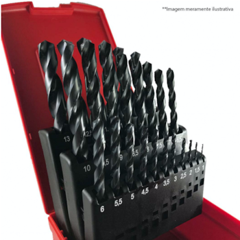 JOGO DE BROCAS 25PCS 1.0-13.0MM - A29025BR DORMER JOGO DE BROCAS 25PCS 1.0-13.0MM - A29025BR DORMER