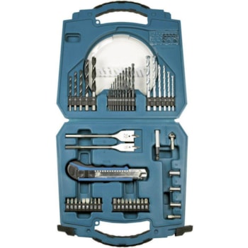 JOGO DE BROCAS BITS E ACESSÓRIOS COM 50 PEÇAS - MAKITA D-42014 JOGO DE BROCAS BITS E ACESSÓRIOS COM 50 PEÇAS - MAKITA D-42014