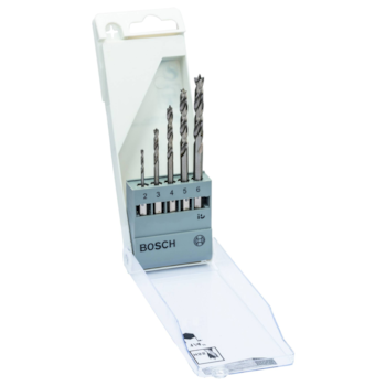 JOGO DE BROCAS PARA MADEIRA 3 PONTAS DE AÇO RÁPIDO 5PÇS - 2608595525 BOSCH JOGO DE BROCAS PARA MADEIRA 3 PONTAS DE AÇO RÁPIDO 5PÇS - 2608595525 BOSCH