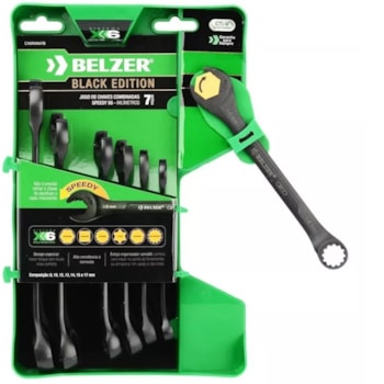 JOGO DE CHAVE COMBINADA de 8 A 17MM SPEEDY X6 - CX6RWM7B BELZER JOGO DE CHAVE COMBINADA de 8 A 17MM SPEEDY X6 - CX6RWM7B BELZER
