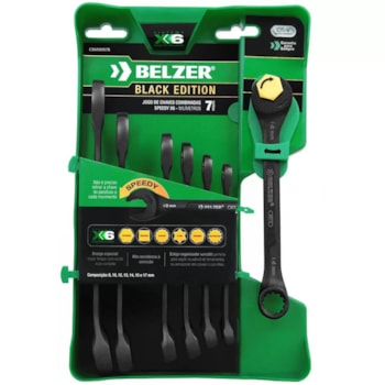 JOGO DE CHAVE COMBINADA de 8 A 17MM SPEEDY X6 - CX6RWM7B BELZER JOGO DE CHAVE COMBINADA de 8 A 17MM SPEEDY X6 - CX6RWM7B BELZER