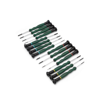 JOGO DE CHAVES DE PRECISAO FENDA, PHILIPS, TORX E HEXAGONAL ALLEN COM 15 PECAS - SATA