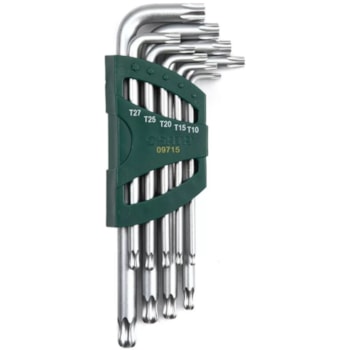 JOGO DE  CHAVES HEXAGONAIS TORX LONGA 9 PEÇAS - ST09715 SATA JOGO DE  CHAVES HEXAGONAIS TORX LONGA 9 PEÇAS - ST09715 SATA