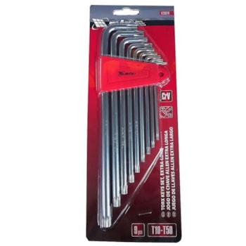 JOGO DE CHAVES HEXAGONAIS TORX LONGAS 9 PEÇAS - 123079 MTX JOGO DE CHAVES HEXAGONAIS TORX LONGAS 9 PEÇAS - 123079 MTX