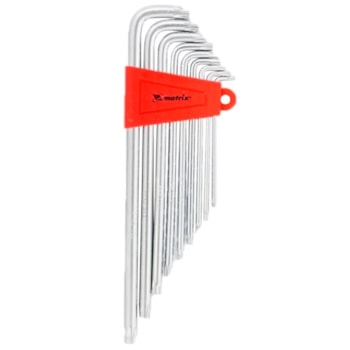 JOGO DE CHAVES HEXAGONAIS TORX LONGAS 9 PEÇAS - 123079 MTX JOGO DE CHAVES HEXAGONAIS TORX LONGAS 9 PEÇAS - 123079 MTX