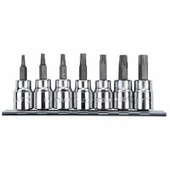 Jogo De Chaves Soquete Torx® (encaixe 3/8) 7 Peças Stanley Jogo De Chaves Soquete Torx® (encaixe 3/8) 7 Peças Stanley