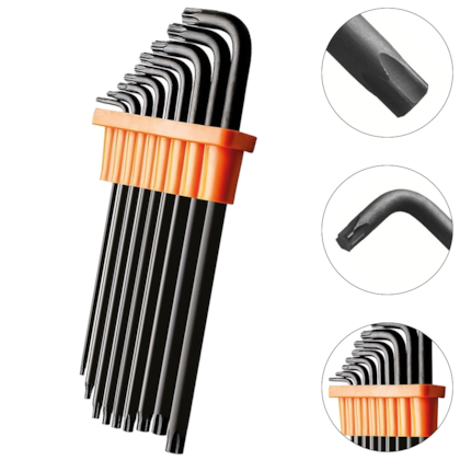 JOGO DE CHAVES TRAFIX LONGA TORX T10 A T50 9PÇS - 44452209 TRAMONTINA PRO JOGO DE CHAVES TRAFIX LONGA TORX T10 A T50 9PÇS - 44452209 TRAMONTINA PRO