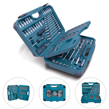 JOGO DE FERRAMENTAS MANUAIS 221 PCS - E-10883 MAKITA JOGO DE FERRAMENTAS MANUAIS 221 PCS - E-10883 MAKITA