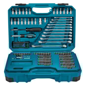 JOGO DE FERRAMENTAS MANUAIS 221 PCS - E-10883 MAKITA JOGO DE FERRAMENTAS MANUAIS 221 PCS - E-10883 MAKITA
