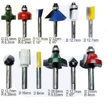 JOGO DE FRESAS P/ TUPIA 12 PEÇAS HARTE DE 6MM - A-87921 MAKITA JOGO DE FRESAS P/ TUPIA 12 PEÇAS HARTE DE 6MM - A-87921 MAKITA