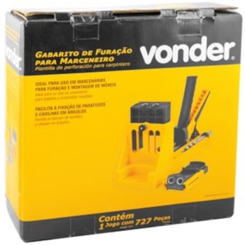 JOGO DE GABARITO DE FURAÇÃO PARA MARCENEIRO - VONDER JOGO DE GABARITO DE FURAÇÃO PARA MARCENEIRO - VONDER