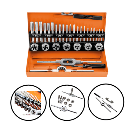 JOGO DE MACHOS E COSSINETES 32 PCS - 44080432 TRAMONTINA JOGO DE MACHOS E COSSINETES 32 PCS - 44080432 TRAMONTINA