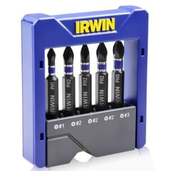Jogo De Pontas P/ Parafusadeira  5 Peças Irwin-1865326 Jogo De Pontas P/ Parafusadeira  5 Peças Irwin-1865326