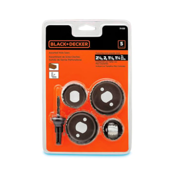 JOGO DE SERRA COPO P/ MADEIRA 5 PEÇAS - 71-120A BLACK + DECKER