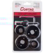 JOGO DE SERRA COPO PARA MADEIRA 1.1/4” A 2.1/8” / 32MM A 54MM COM 6 PECAS - 60234 CORTAG