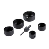 JOGO DE SERRAS COPO 32 A 64MM 6 PCS COM BROCA PILOTO - MAKITA JOGO DE SERRAS COPO 32 A 64MM 6 PCS COM BROCA PILOTO - MAKITA