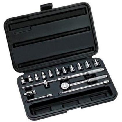 JOGO DE SOQUETE 1/4 17 PCS 4-13MM -  STANLEY 86-117 JOGO DE SOQUETE 1/4 17 PCS 4-13MM -  STANLEY 86-117