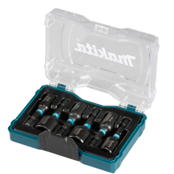 JOGO DE SOQUETE DE IMPACTO 6MM A 13MM ENCAIXE BIT DE 1/4" COM 6 PECAS - MAKITA E-15768