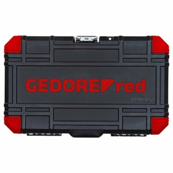 JOGO DE SOQUETES 1/4" 4-14 MM SEXTAVADOS 46 PEÇAS R49003046 ? 3300052 GEDORE RED