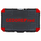 JOGO DE SOQUETES 1/4" 4-14 MM SEXTAVADOS 46 PEÇAS R49003046 ? 3300052 GEDORE RED