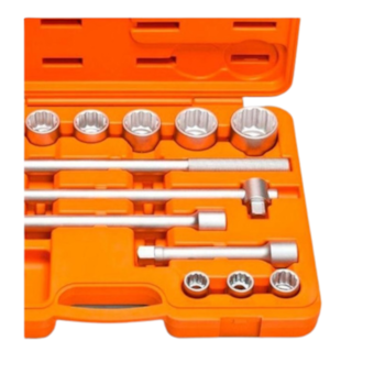 JOGO DE SOQUETES E ACESSÓRIOS ENCAIXE 3/4" 14 PEÇAS - 44853214 TRAMONTINA JOGO DE SOQUETES E ACESSÓRIOS ENCAIXE 3/4" 14 PEÇAS - 44853214 TRAMONTINA